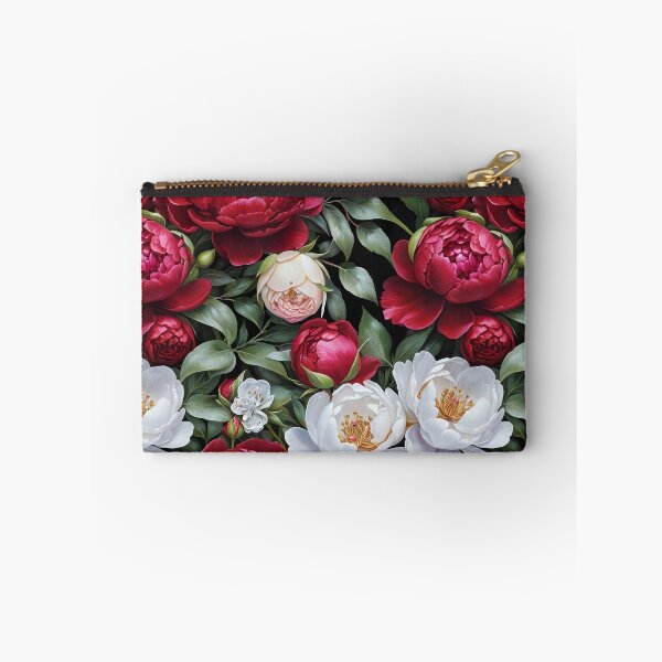 Item preview, Red and White Peonies Floral Seamless Pattern designed and sold by Leylita Design.