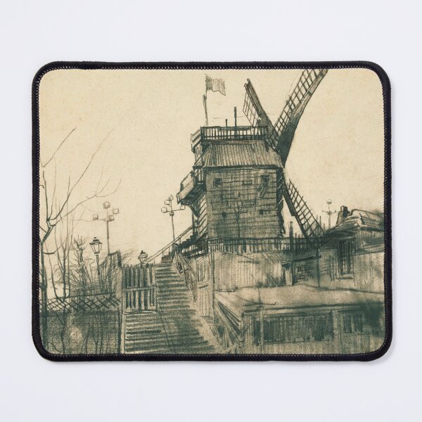 Item preview, Moulin De La Galette by Vincent van Gogh: Vintage Architectural Poster designed and sold by artofuniverse.