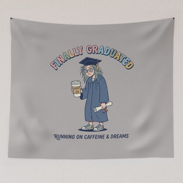 Item preview, Graduated Barely But Brilliantly Funny Graduation Class of 2026 Humor College Graduate designed and sold by Im-Ara.