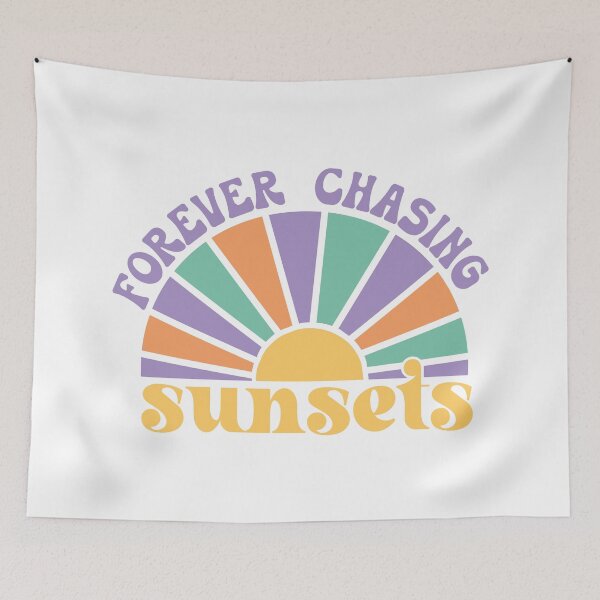 Item preview, Forever Chasing Sunsets Retro - Vintage Sunset Beach Aesthetic designed and sold by KymeraStudio25.