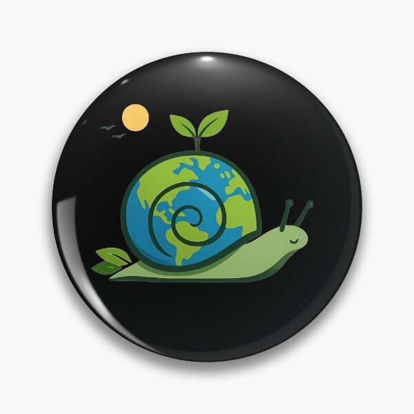 Item preview, Eco Snail Earth Design – Cute Sustainable Nature Art, Green Planet Illustration, Environmental Aesthetic designed and sold by Lozarux.