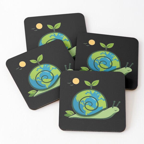 Item preview, Eco Snail Earth Design – Cute Sustainable Nature Art, Green Planet Illustration, Environmental Aesthetic designed and sold by Lozarux.