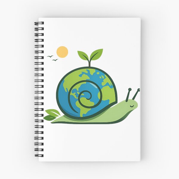 Item preview, Eco Snail Earth Design – Cute Sustainable Nature Art, Green Planet Illustration, Environmental Aesthetic designed and sold by Lozarux.