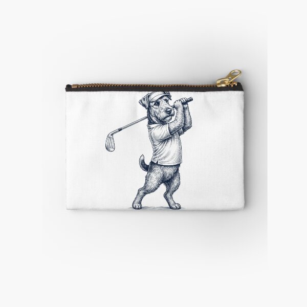 Item preview, Vintage Airedale Terrier Playing Golf Golfer Dog Lover designed and sold by TerryConnells.