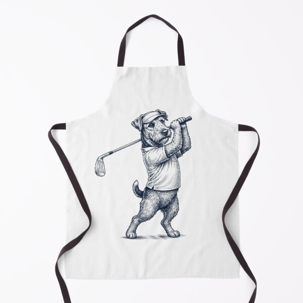 Item preview, Vintage Airedale Terrier Playing Golf Golfer Dog Lover designed and sold by TerryConnells.