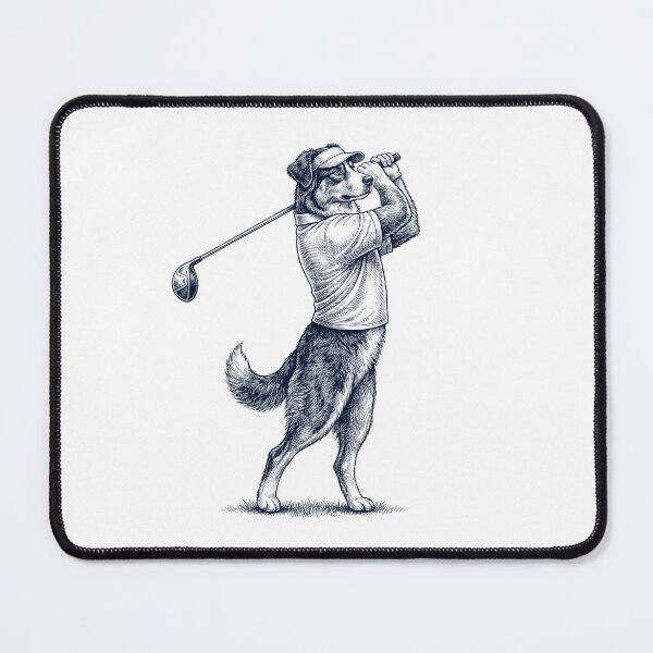 Item preview, Vintage Australian Shepherd Playing Golf Golfer Dog Lover designed and sold by TerryConnells.