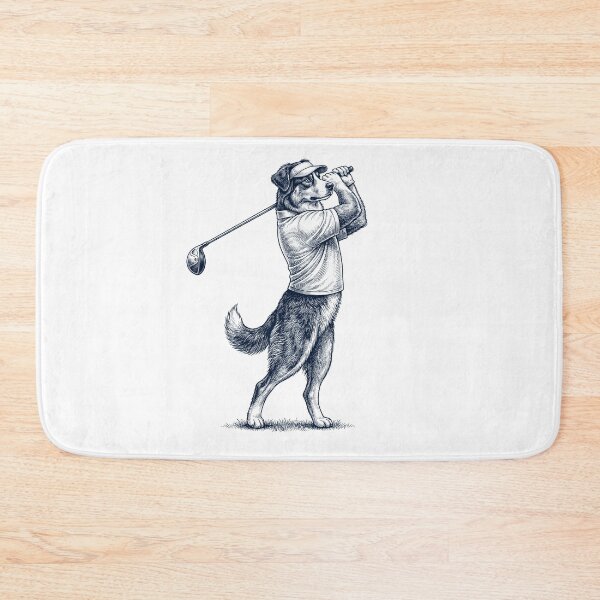 Item preview, Vintage Australian Shepherd Playing Golf Golfer Dog Lover designed and sold by TerryConnells.