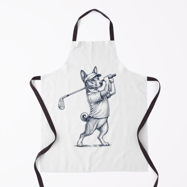 Item preview, Vintage Basenji Playing Golf Golfer Dog Lover designed and sold by TerryConnells.