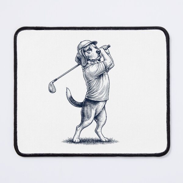 Item preview, Vintage Beagle Playing Golf Golfer Dog Lover designed and sold by TerryConnells.