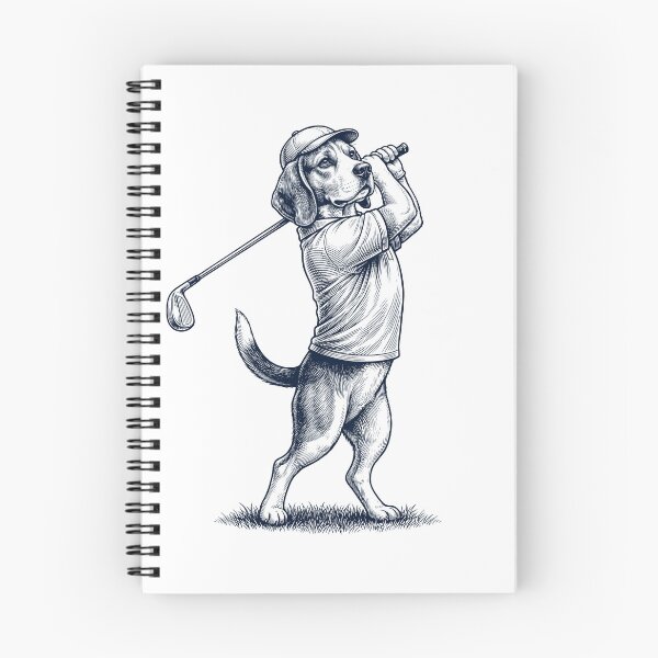 Item preview, Vintage Beagle Playing Golf Golfer Dog Lover designed and sold by TerryConnells.