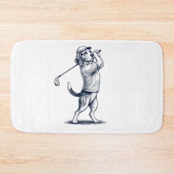 Item preview, Vintage Beagle Playing Golf Golfer Dog Lover designed and sold by TerryConnells.