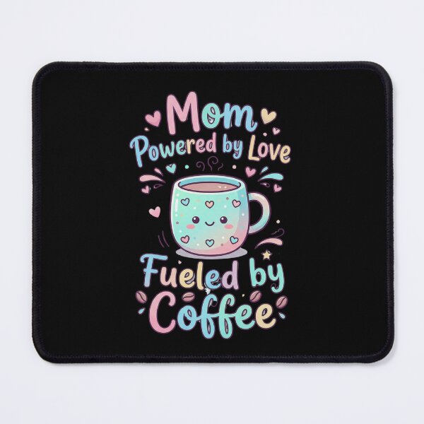 Item preview, Funny Mother's Day Mom Powered by Love Fueled by Coffee Cute Mom designed and sold by Im-Ara.