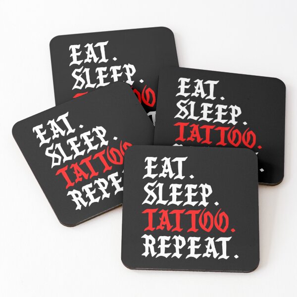 Item preview, Eat Sleep Tattoo Repeat designed and sold by byebyesally.