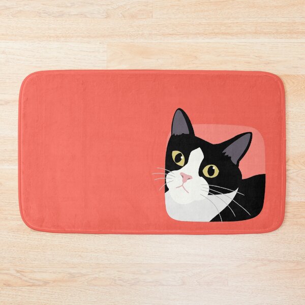 Item preview, Attentive Tuxedo Cat Gazing Up designed and sold by Gumigrida.