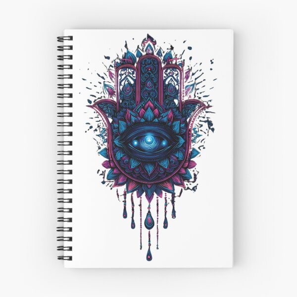 Item preview, The Hamsa of Protection: Neon Mystic Eye Amulet designed and sold by SepboiStudioMerch.
