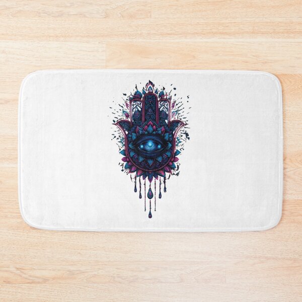 Item preview, The Hamsa of Protection: Neon Mystic Eye Amulet designed and sold by SepboiStudioMerch.