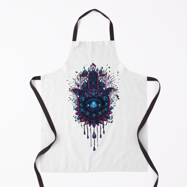 Item preview, The Hamsa of Protection: Neon Mystic Eye Amulet designed and sold by SepboiStudioMerch.