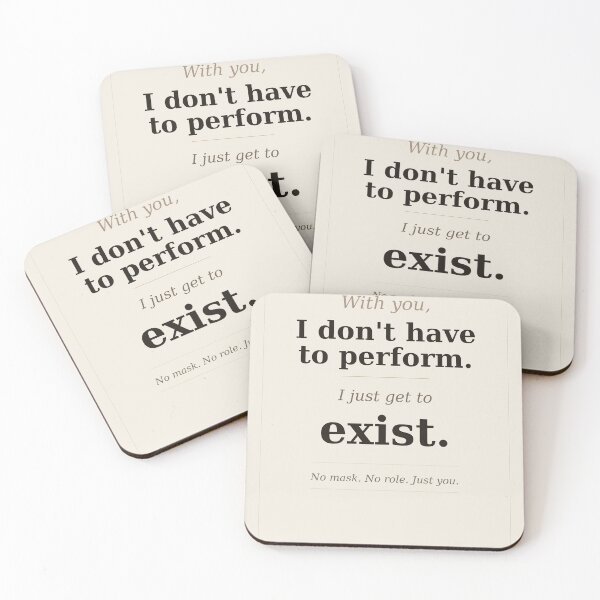Item preview, With You I Don't Have To Perform Exist designed and sold by Conscious-love.