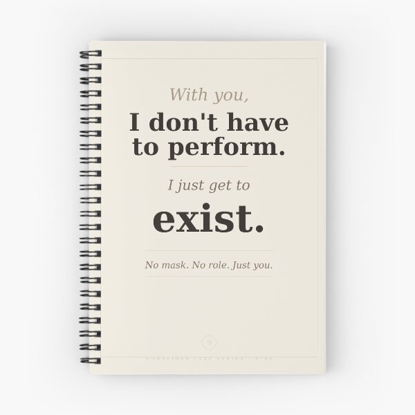 Item preview, With You I Don't Have To Perform Exist designed and sold by Conscious-love.