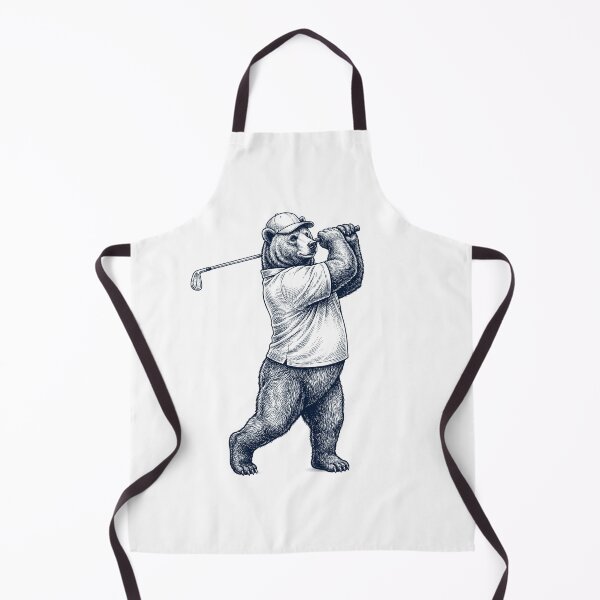 Item preview, Vintage Bear Playing Golf Golfer Animal Lover designed and sold by TerryConnells.
