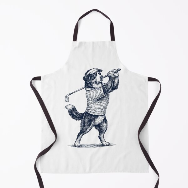 Item preview, Vintage Bernese Mountain Dog Playing Golf Golfer Dog Lover designed and sold by TerryConnells.