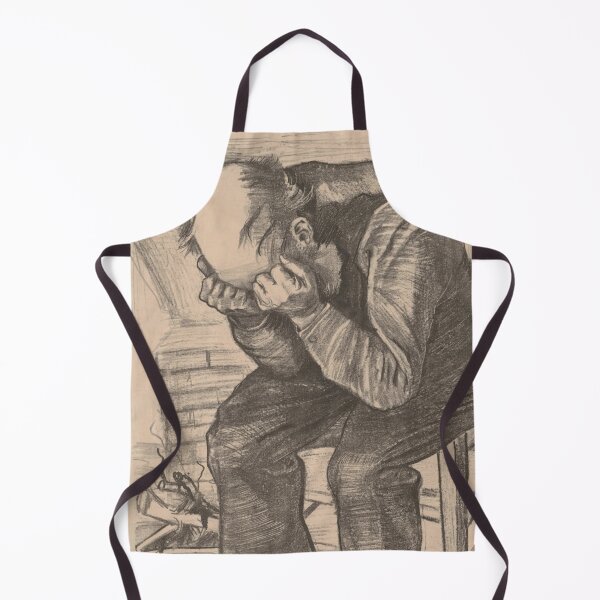 Item preview, Old Man With His Head in His Hands by Vincent van Gogh: Minimalist Poster designed and sold by artofuniverse.