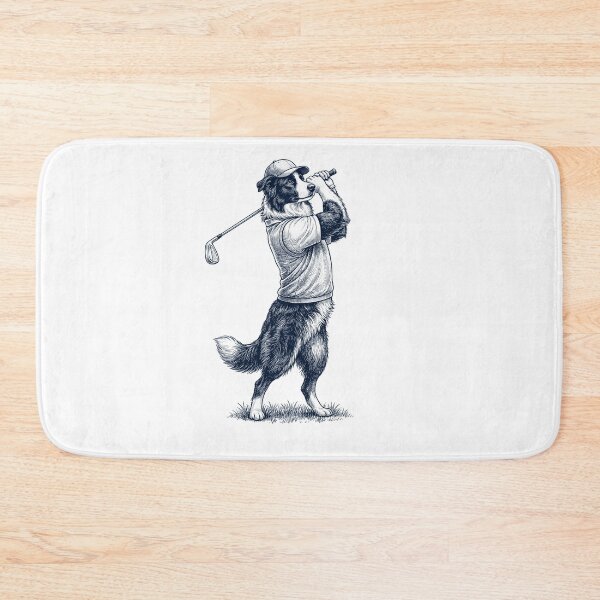 Item preview, Vintage Border Collie Playing Golf Golfer Dog Lover designed and sold by TerryConnells.