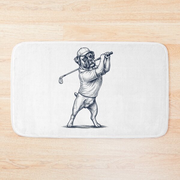 Item preview, Vintage Boxer Dog Playing Golf Golfer Dog Lover designed and sold by TerryConnells.