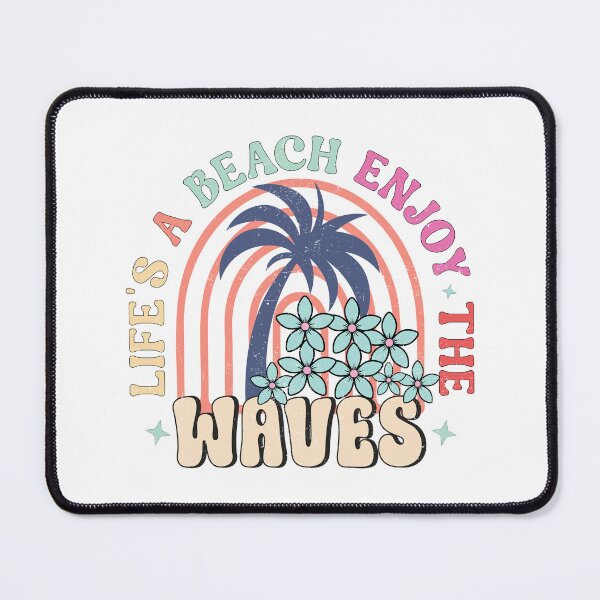 Item preview, Life’s A Beach Enjoy The Waves Retro - Vintage Tropical Surf Design designed and sold by KymeraStudio25.