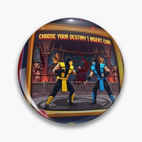 Item preview, Choose Your Destiny - Retro Arcade Crossover Multi-Monitor Illustration designed and sold by PhoenixDrake.