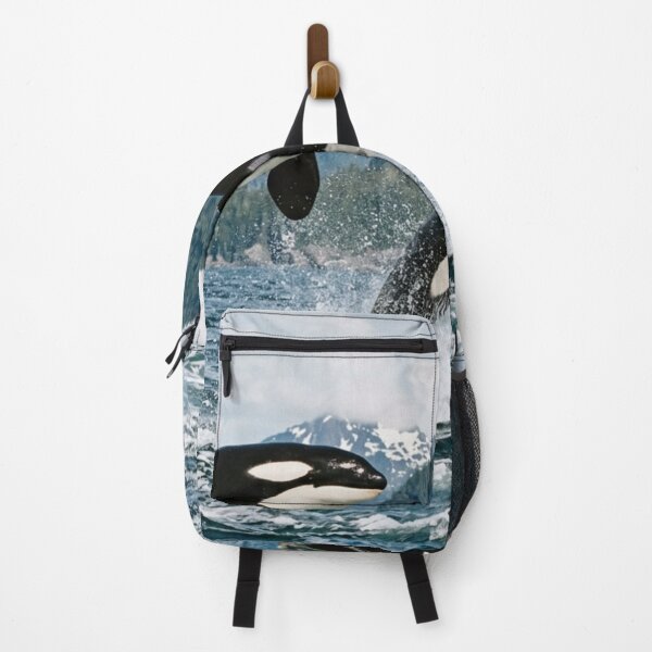 Item preview, Two orcas leaping out of the water. designed and sold by Malisa345.