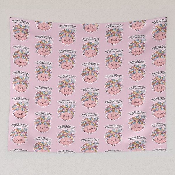 Item preview, Funny Anxiety Mental Health Awareness Month – Brain Overload designed and sold by Im-Ara.