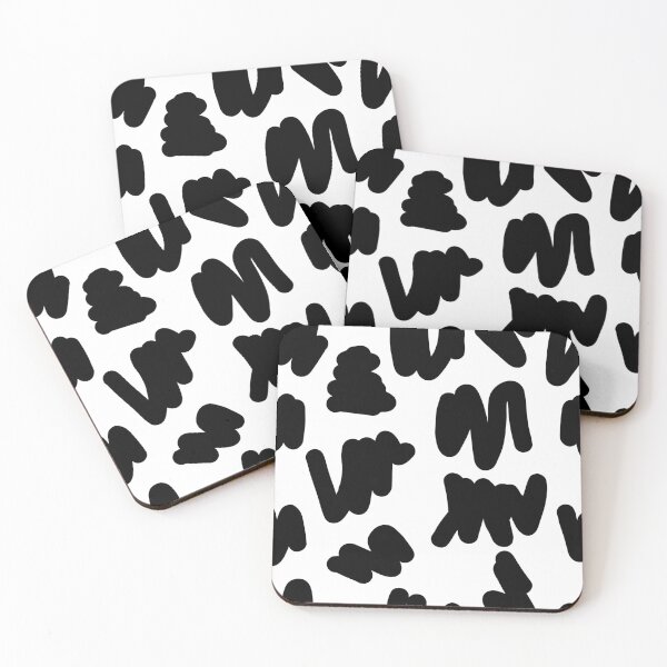 Item preview, Bold Monochrome Scribble Abstract Pattern designed and sold by Sacha's Artistry.