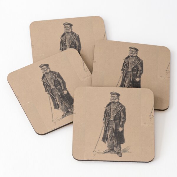 Item preview, Orphan Man Standing by Vincent van Gogh: Vintage Figure Drawing Poster designed and sold by artofuniverse.