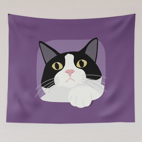 Item preview, Gentle Tuxedo Cat Reaching Out designed and sold by Gumigrida.
