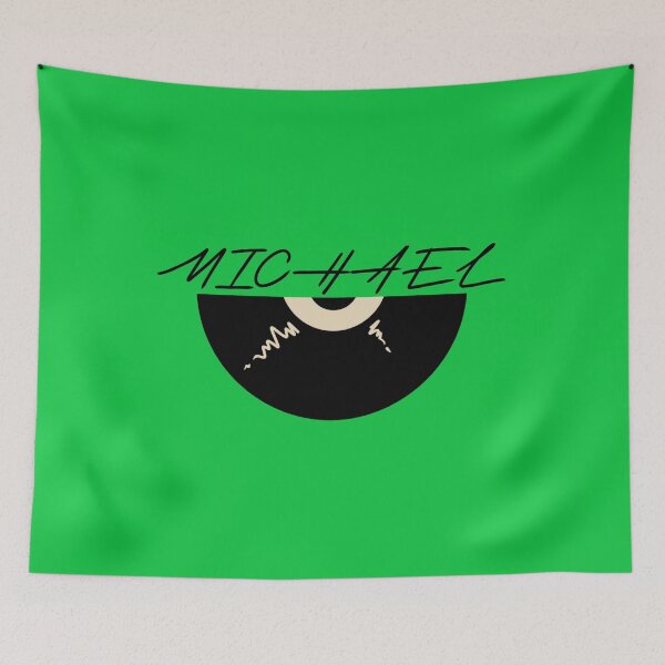 Item preview, Michael with vintage-style record designed and sold by vibeno1.