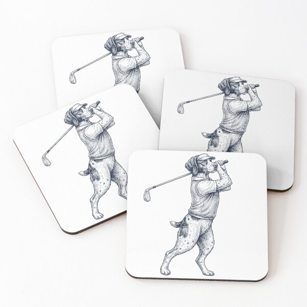 Item preview, Vintage Brittany Playing Golf Golfer Dog Lover designed and sold by TerryConnells.