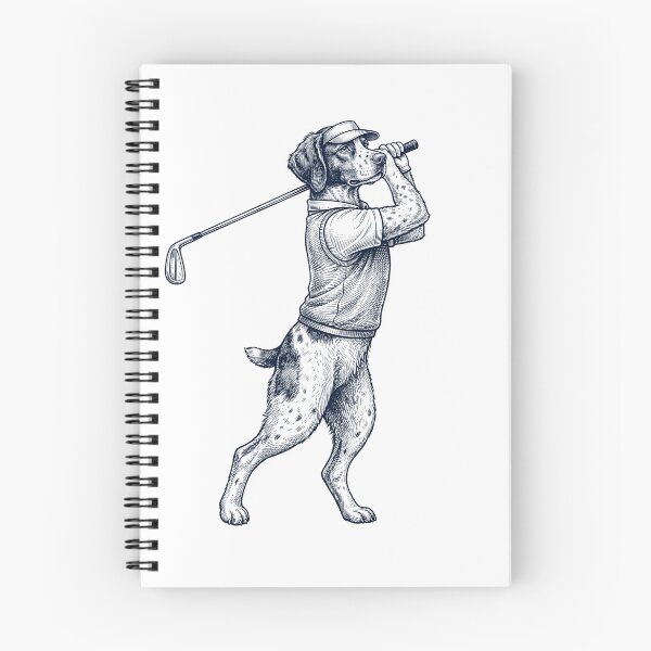 Item preview, Vintage Brittany Playing Golf Golfer Dog Lover designed and sold by TerryConnells.