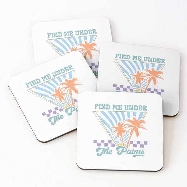 Item preview, Find Me Under The Palms Retro Sunset - Tropical Vintage Beach Design designed and sold by KymeraStudio25.