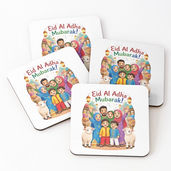 Item preview, Eid Al Adha Mubarak Happy Family Celebration Sticker designed and sold by RALYSHOP.