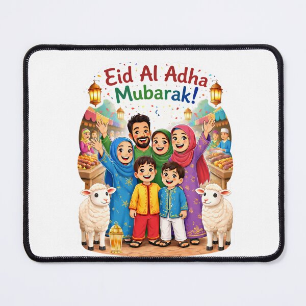 Item preview, Eid Al Adha Mubarak Happy Family Celebration Sticker designed and sold by RALYSHOP.