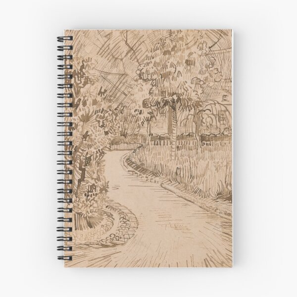 Item preview, Parc a Arles Avec Un Coin De La Maison Jaune by Vincent van Gogh: Sepia Garden Poster designed and sold by artofuniverse.