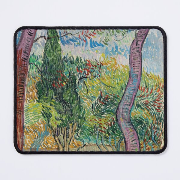 Item preview, Parc De Lhopital Saint Paul by Vincent van Gogh: Post Impressionist Garden Poster designed and sold by artofuniverse.