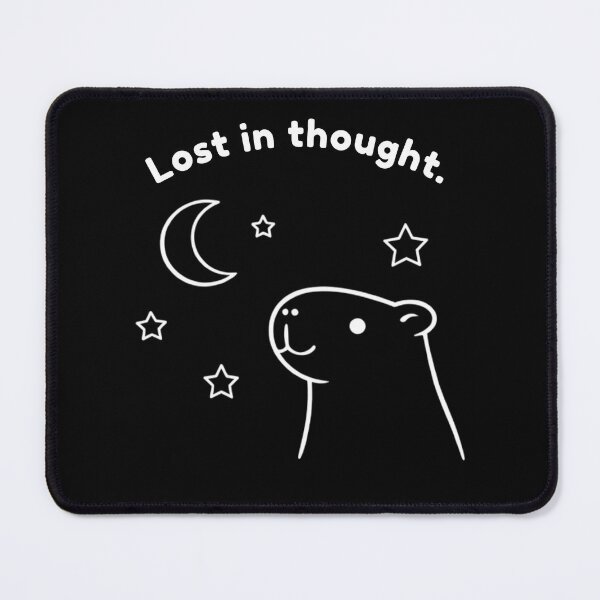 Item preview, Lost in Thought Capybara – Simple Minimalist Animal Design designed and sold by PAPIRO SIGLO XXI.