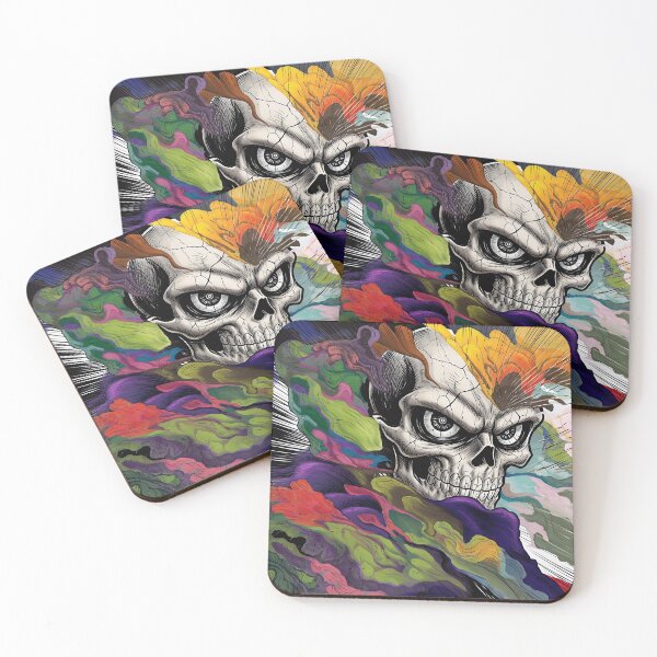 Item preview, A Skull with Paint Flowing designed and sold by Niagara-ReVolt.