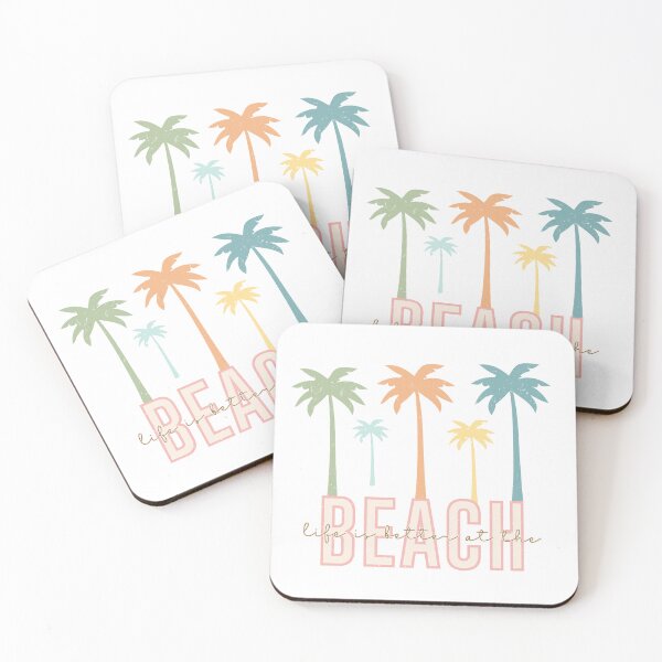 Item preview, Life Is Better At The Beach Palm Trees - Retro Tropical Summer Design designed and sold by KymeraStudio25.