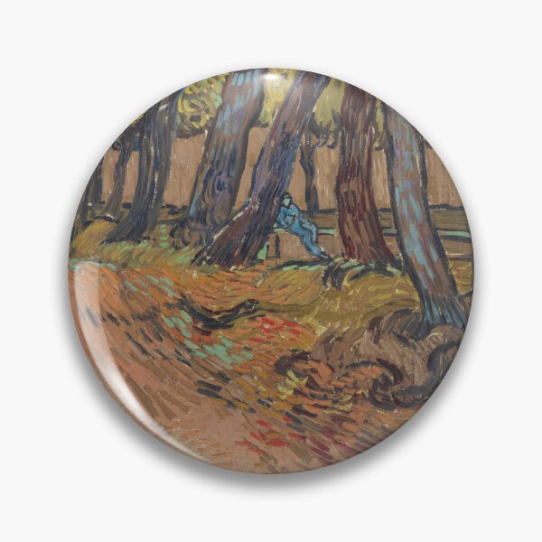 Item preview, Path in the Garden of the Asylum by Vincent van Gogh: Post Impressionist Print designed and sold by artofuniverse.
