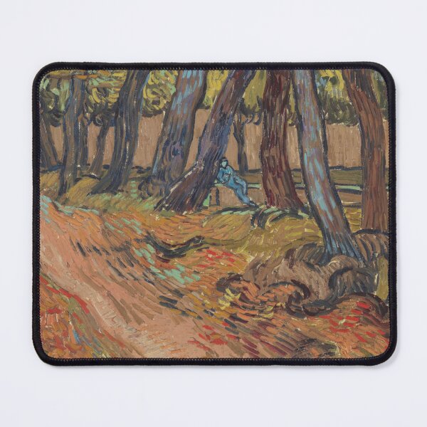 Item preview, Path in the Garden of the Asylum by Vincent van Gogh: Post Impressionist Print designed and sold by artofuniverse.