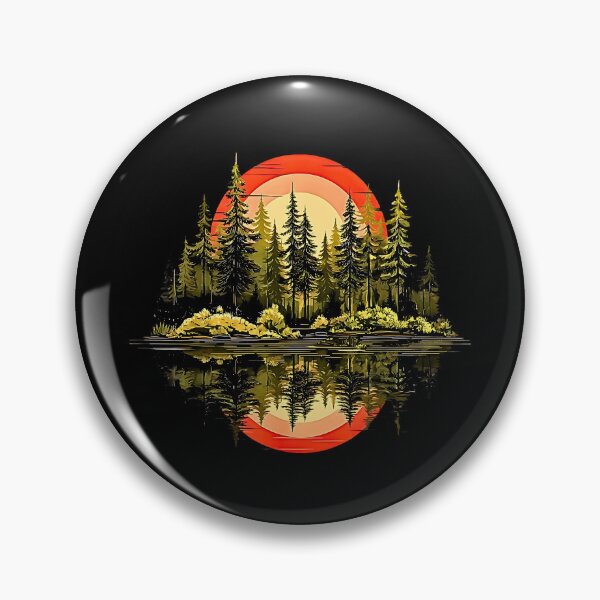 Item preview, Retro Forest Trees Outdoors Nature Women Men Vintage designed and sold by FerminVigo.
