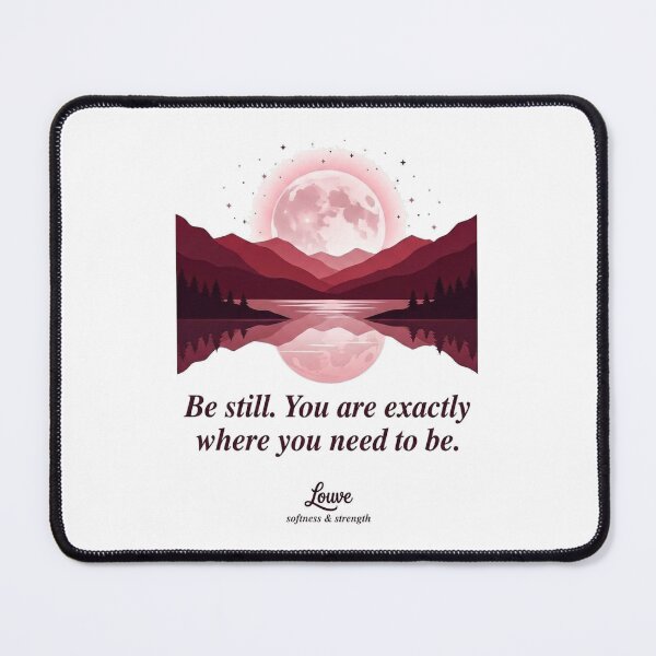 Item preview, Mountain Lake Moon Be Still Calming Nature Louve designed and sold by LouveLouve.